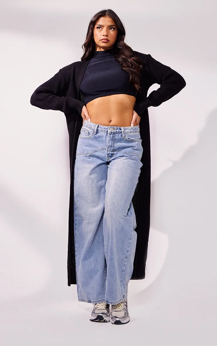 Black Maxi Knitted Cardigan sold by Pretty Little Thing product image thumbnail 3