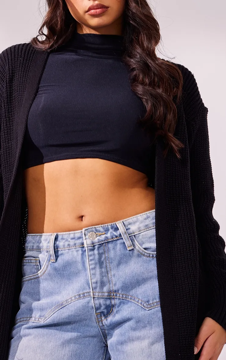 Black Maxi Knitted Cardigan sold by Pretty Little Thing product image thumbnail 4