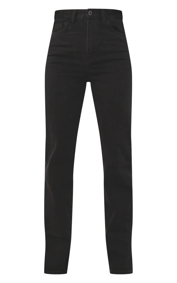 Black Split Hem Jeans sold by Pretty Little Thing product image thumbnail 5