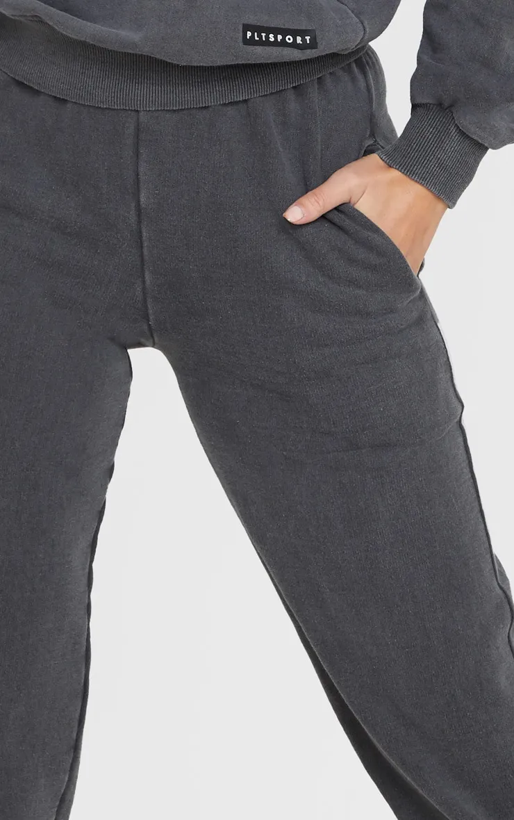 PRETTYLITTLETHING Charcoal Badge Detail Sport Joggers sold by Pretty Little Thing product image thumbnail 5