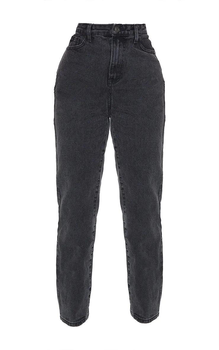 PRETTYLITTLETHING Petite Black Straight Leg Jeans sold by Pretty Little Thing product image thumbnail 5