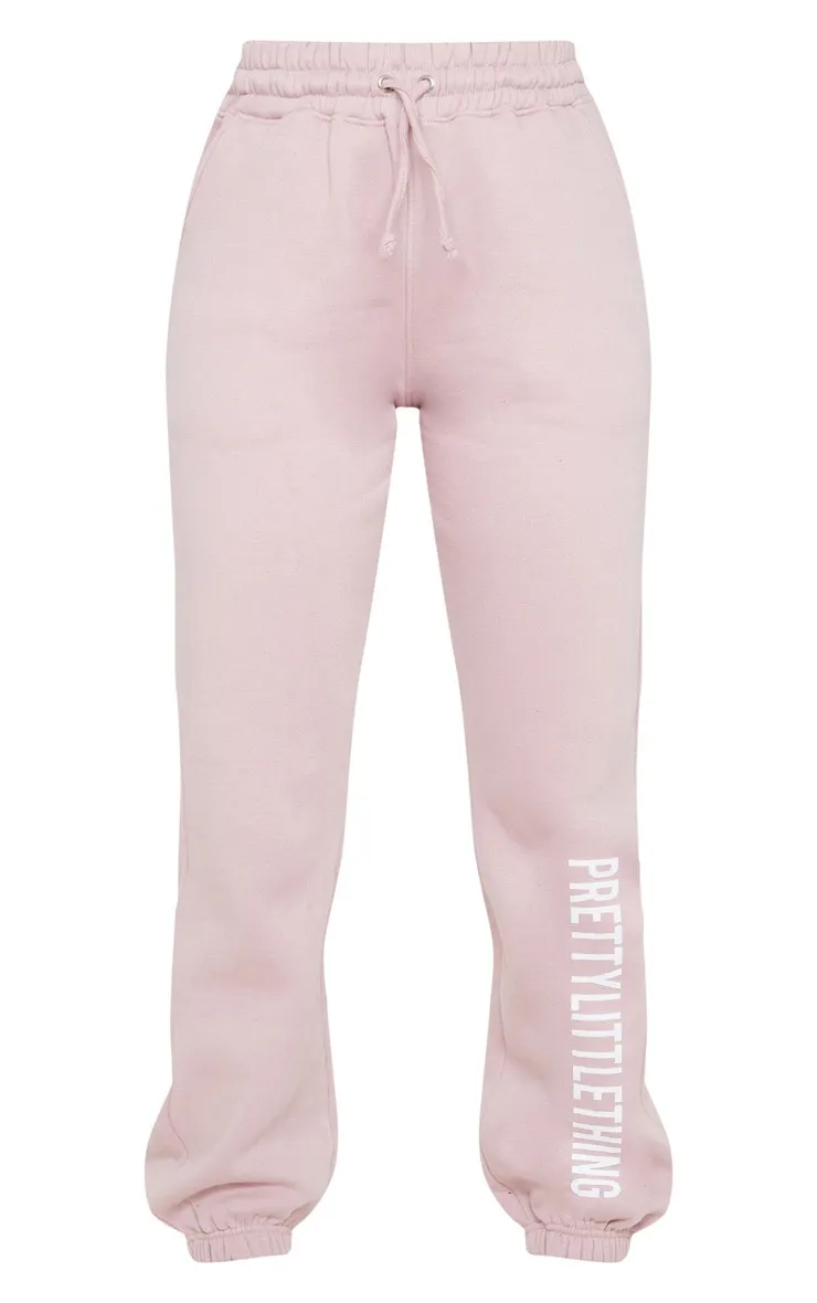 PRETTYLITTLETHING Pale Pink Slogan Joggers sold by Pretty Little Thing product image thumbnail 3