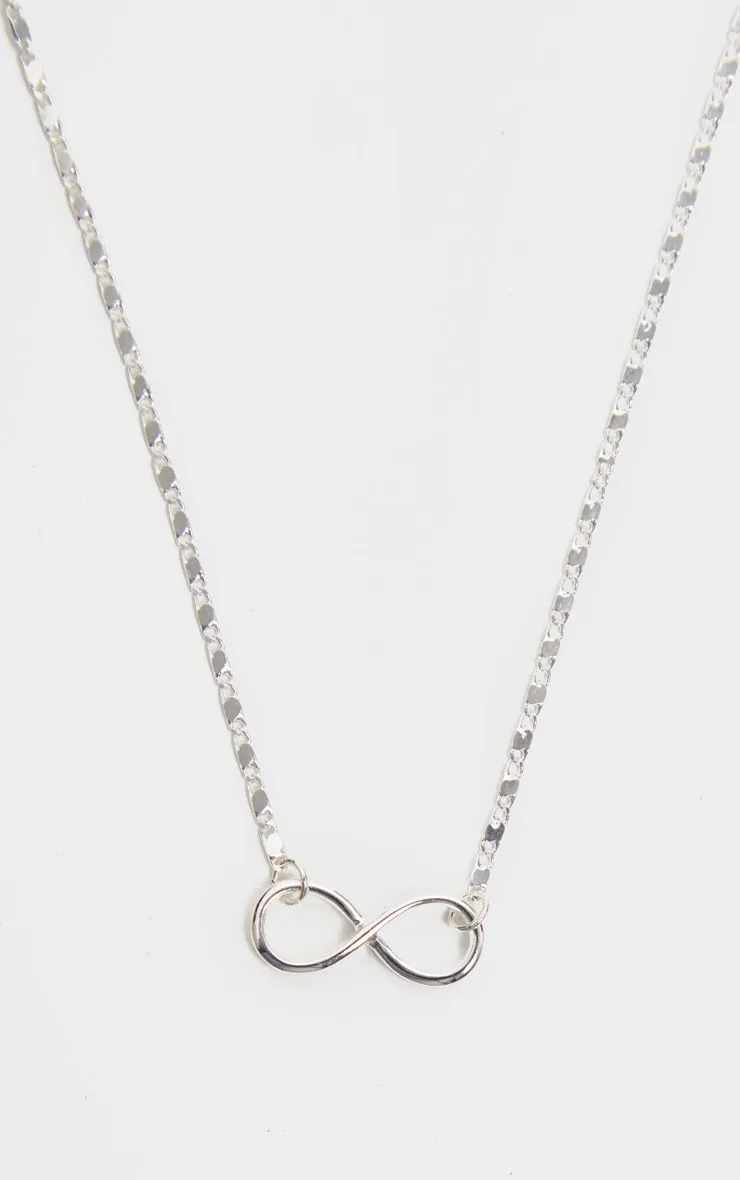 Silver Delicate Infinity Sign Necklace sold by Pretty Little Thing product image thumbnail 3