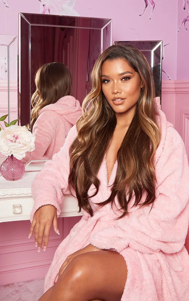 LullaBellz 22" 5 Piece Straight Clip In Hair Extensions Choc Brown sold by Pretty Little Thing