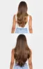 LullaBellz 22" 5 Piece Straight Clip In Hair Extensions Choc Brown sold by Pretty Little Thing