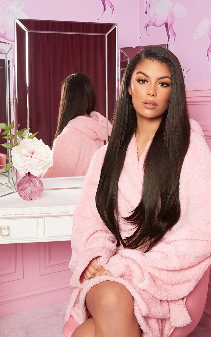 LullaBellz 22" 5 Piece Straight Clip In Hair Extensions Warm Brunette sold by Pretty Little Thing