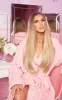 LullaBellz 22" 5 Piece Straight Clip In Hair Extensions Light Blonde sold by Pretty Little Thing