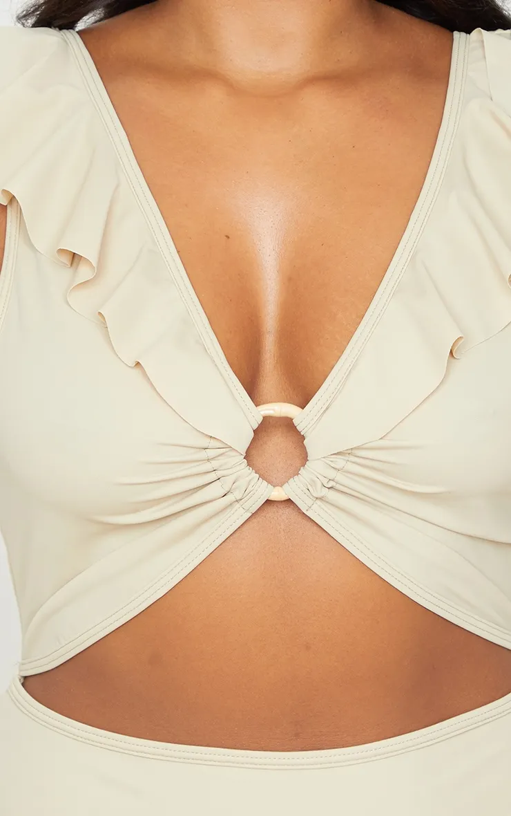 Plus Stone Frill Edge Ring Detail Swimsuit sold by Pretty Little Thing product image thumbnail 4