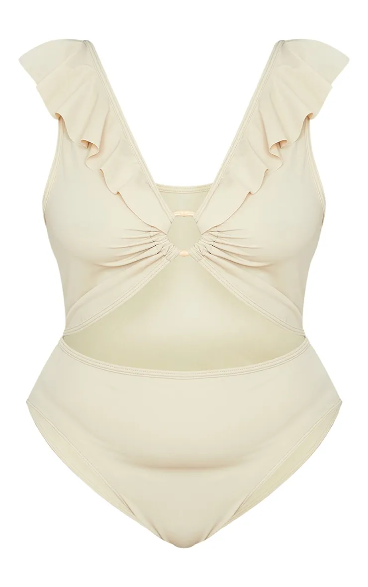 Plus Stone Frill Edge Ring Detail Swimsuit sold by Pretty Little Thing product image thumbnail 5