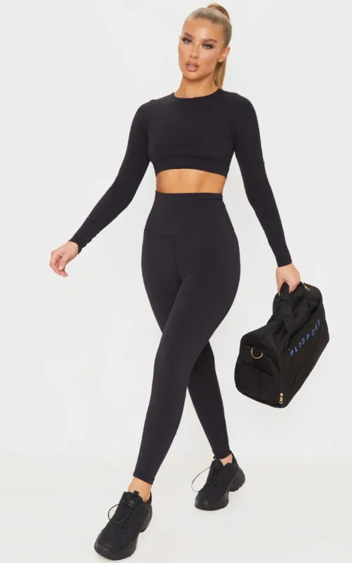 Black Sculpt Super High Waist Gym Legging sold by Pretty Little Thing