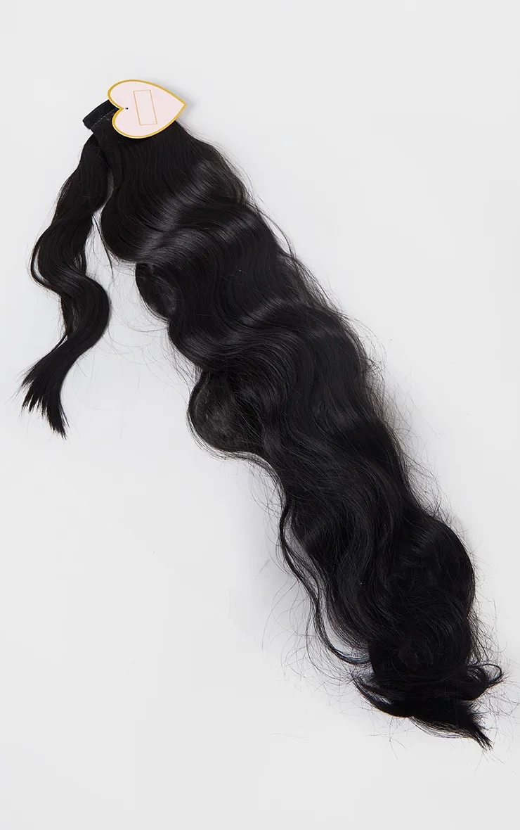LullaBellz Grande Hollywood Wave 26" Wraparound Pony Dark Brown sold by Pretty Little Thing product image thumbnail 2