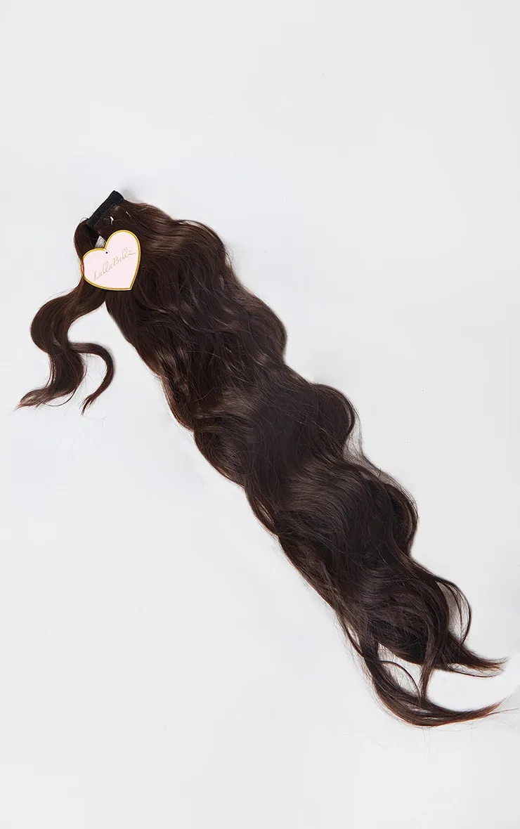 LullaBellz Grande Hollywood Wave 26" Wraparound Pony Chocolate Brown sold by Pretty Little Thing product image thumbnail 3