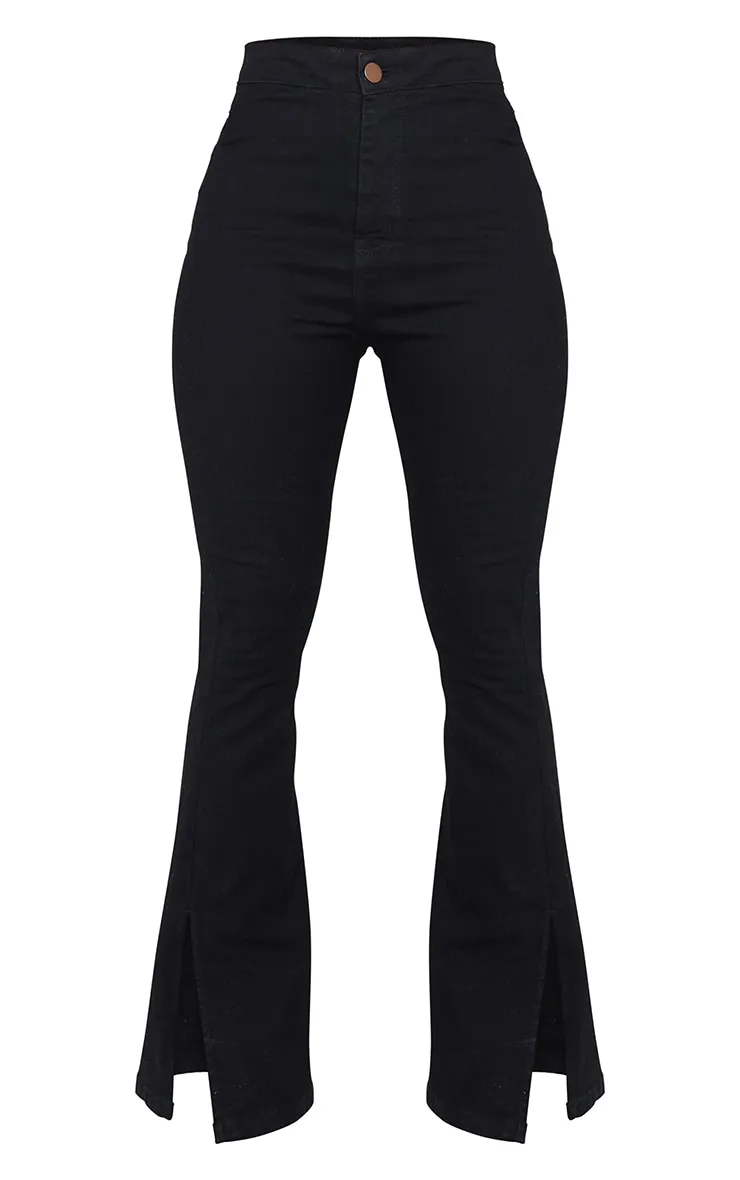Shape Black Split Hem Flared Jeans sold by Pretty Little Thing product image thumbnail 5