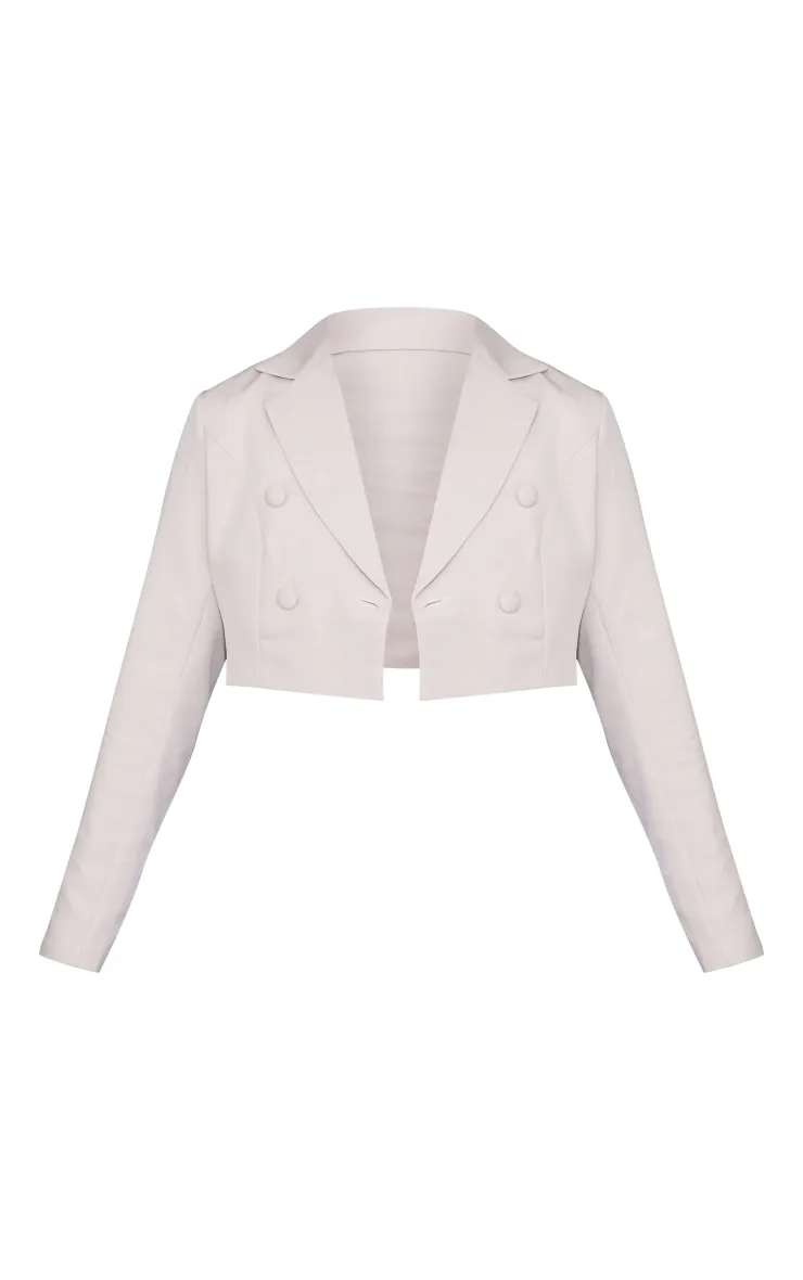 Stone Cropped Double Button Blazer sold by Pretty Little Thing product image thumbnail 5