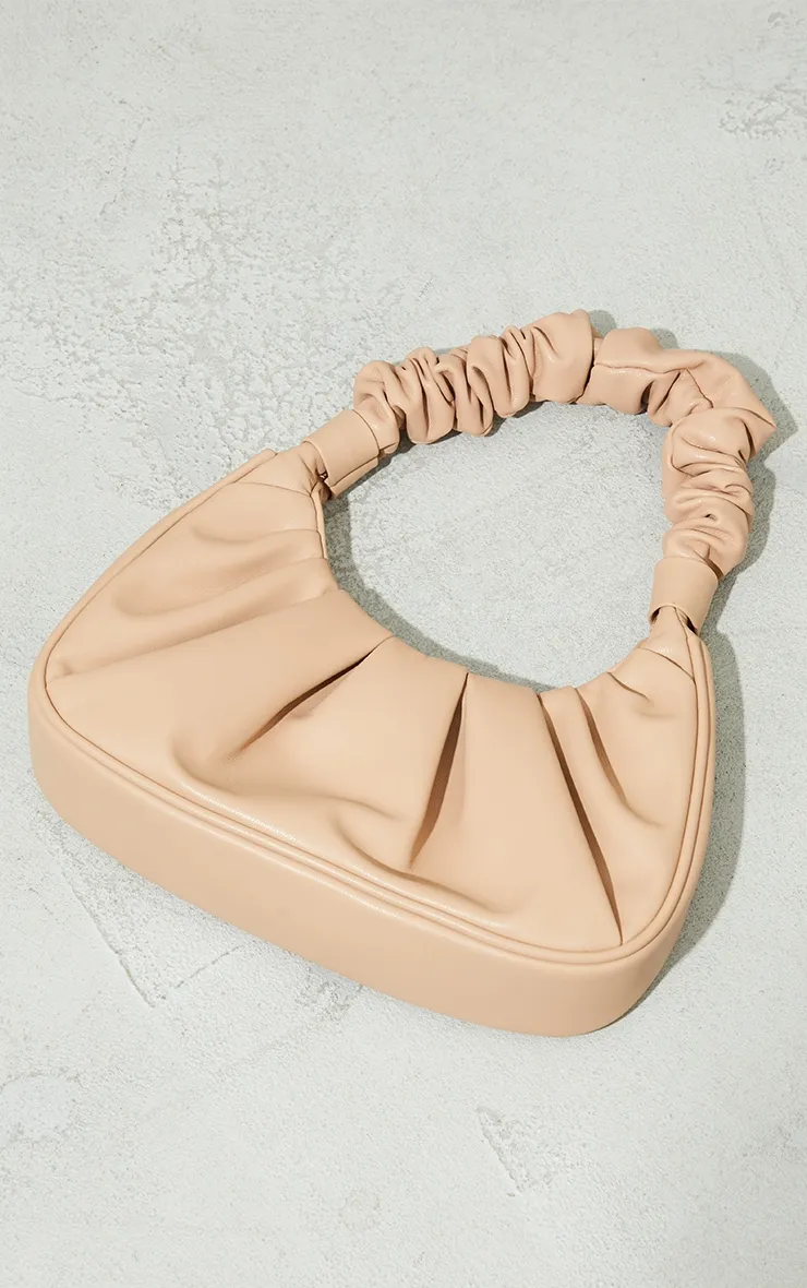 Tan Extreme Ruched Handle Shoulder Bag sold by Pretty Little Thing product image thumbnail 2