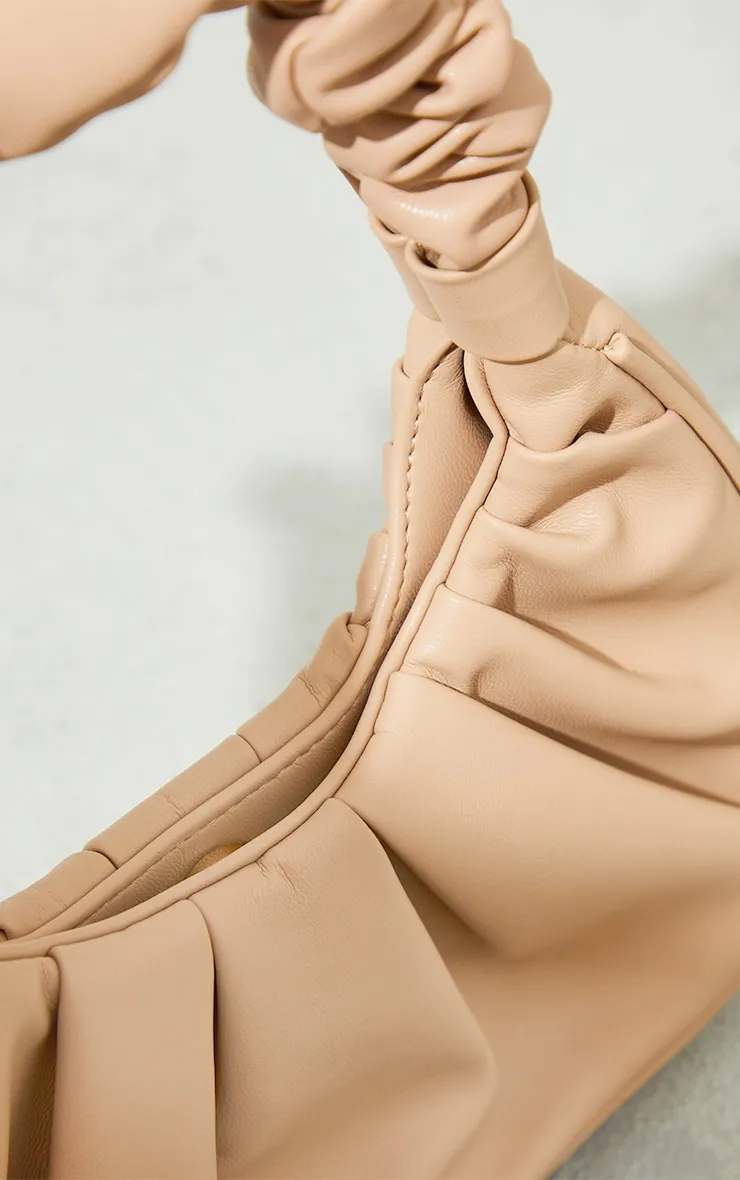 Tan Extreme Ruched Handle Shoulder Bag sold by Pretty Little Thing product image thumbnail 3