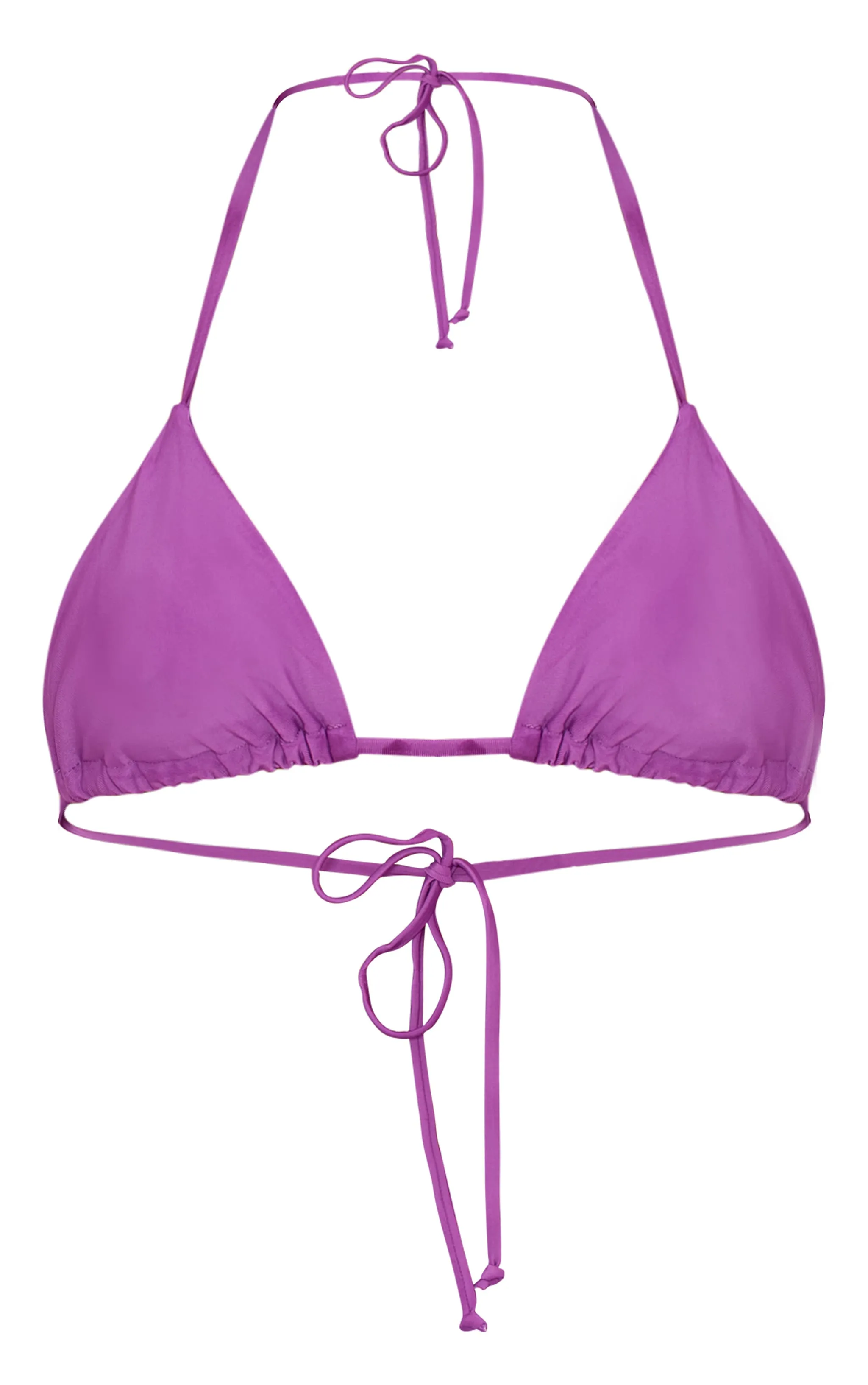 Purple Mix & Match Triangle Bikini Top sold by Pretty Little Thing product image thumbnail 5