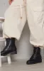 Black Basic PU Biker Boots sold by Pretty Little Thing