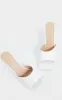 White Square Toe Mule High Heels sold by Pretty Little Thing