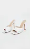 White Square Toe Mule High Heels sold by Pretty Little Thing