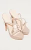 Sand PU Platform Strappy High Heels sold by Pretty Little Thing