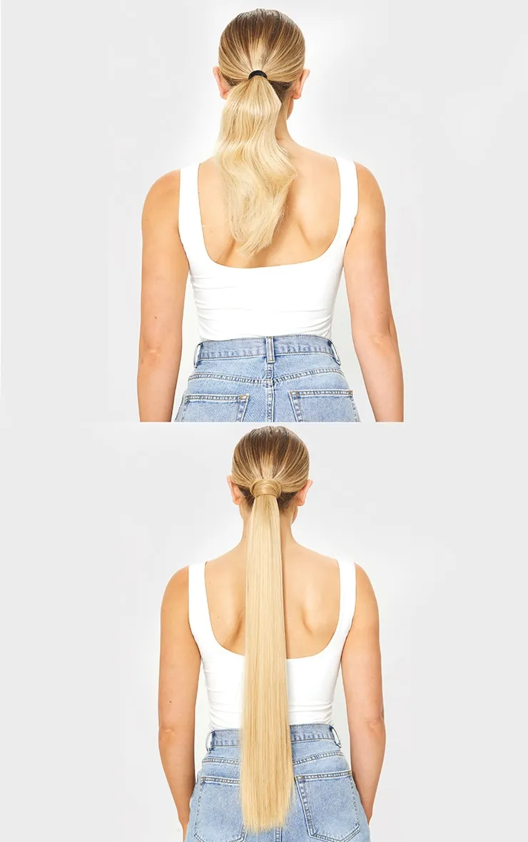 LullaBellz Grande Lengths 26" Straight Wraparound Pony Golden Blonde sold by Pretty Little Thing product image thumbnail 3