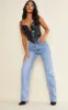PRETTYLITTLETHING Petite Light Blue Wash Long Leg Straight Jeans sold by Pretty Little Thing