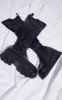 Black Extreme Chunky Sole Knee High Boots sold by Pretty Little Thing