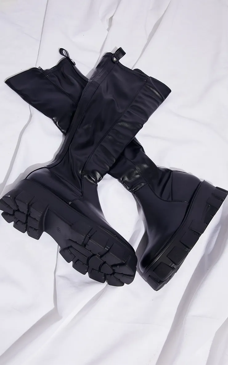 Black Extreme Chunky Sole Knee High Boots sold by Pretty Little Thing product image thumbnail 3