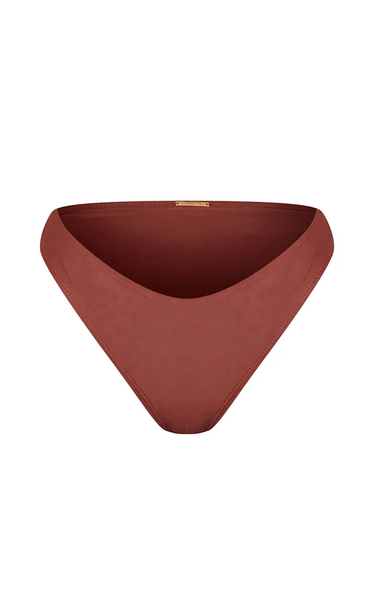 Deep Brown Mix & Match Cheeky Bum Bikini Bottom sold by Pretty Little Thing product image thumbnail 5