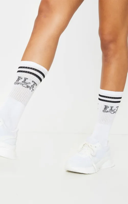 PRETTYLITTLETHING White Sport Socks sold by Pretty Little Thing