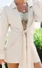 Sand Tie Front Beach Shirt sold by Pretty Little Thing