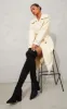 Black Wide Fit Point Toe Over The Knee Boots sold by Pretty Little Thing