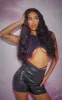 LullaBellz Super Thick 26` 5 Piece Textured Wave Clip In Hair Extensions Dark Brown sold by Pretty Little Thing
