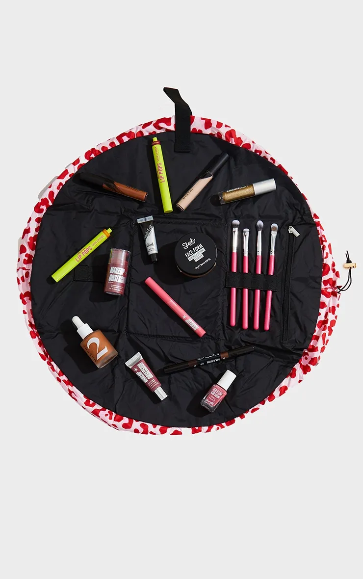 The Flat Lay co Makeup Bag Pink Leopard Print sold by Pretty Little Thing product image thumbnail 2