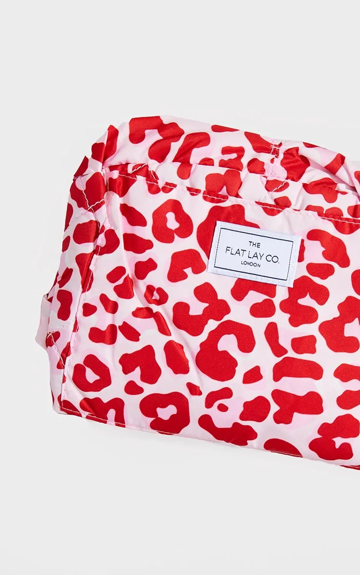 The Flat Lay co Makeup Bag Pink Leopard Print sold by Pretty Little Thing product image thumbnail 3