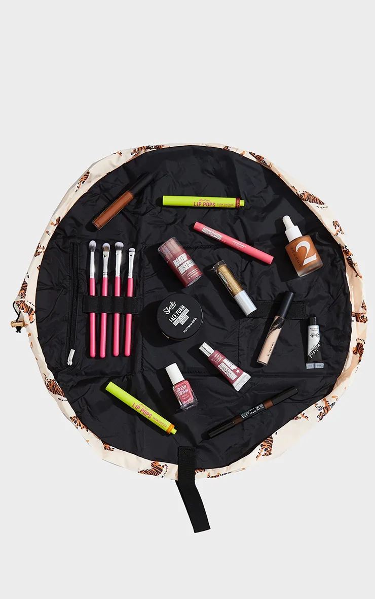The Flat Lay co Makeup Bag Tiger Print sold by Pretty Little Thing product image thumbnail 2