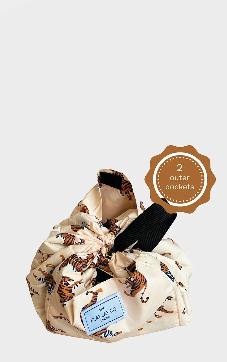 The Flat Lay co Makeup Bag Tiger Print sold by Pretty Little Thing product image thumbnail 3
