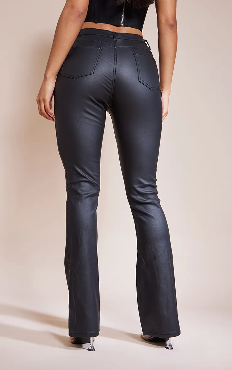 Black Coated Denim Flares sold by Pretty Little Thing product image thumbnail 3