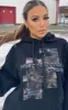 PRETTYLITTLETHING Black Blurred Print Hoodie sold by Pretty Little Thing
