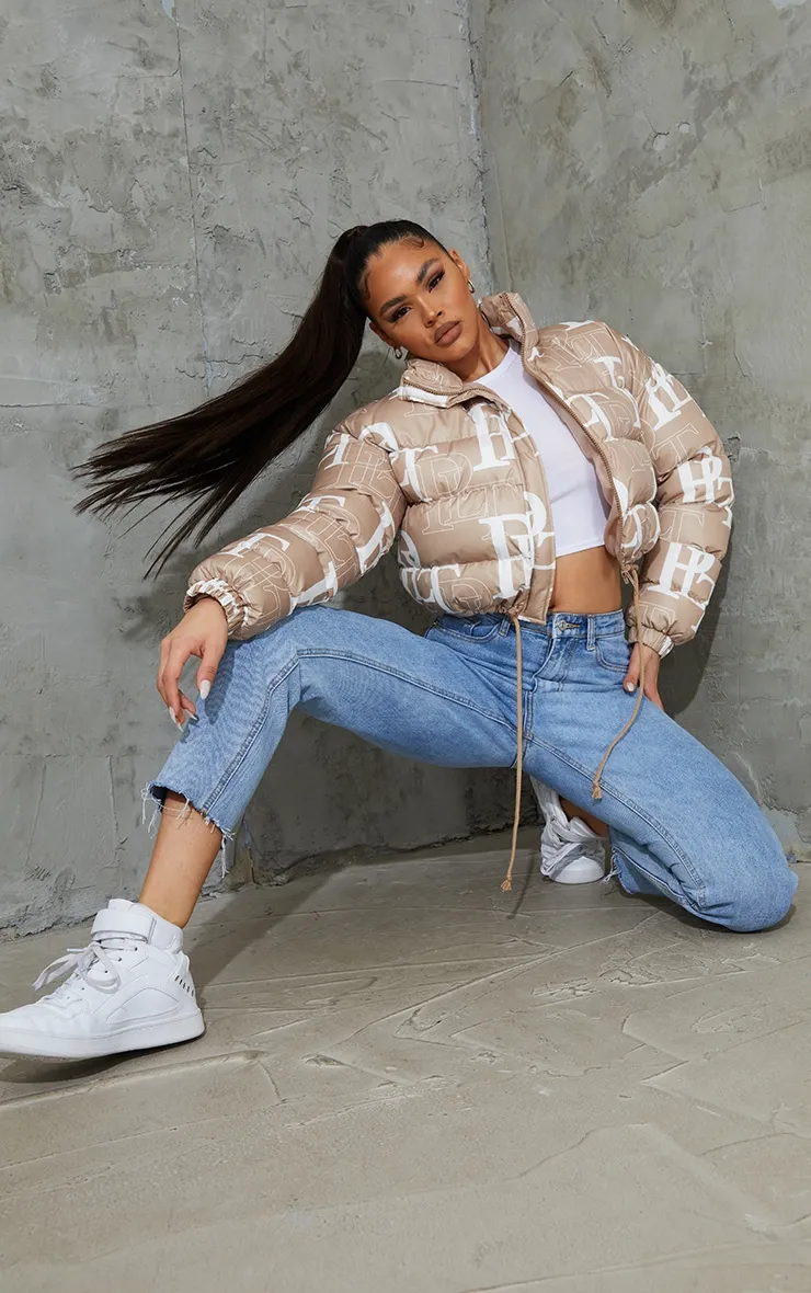 PRETTYLITTLETHING Stone Crop Puffer Jacket sold by Pretty Little Thing product image thumbnail 3