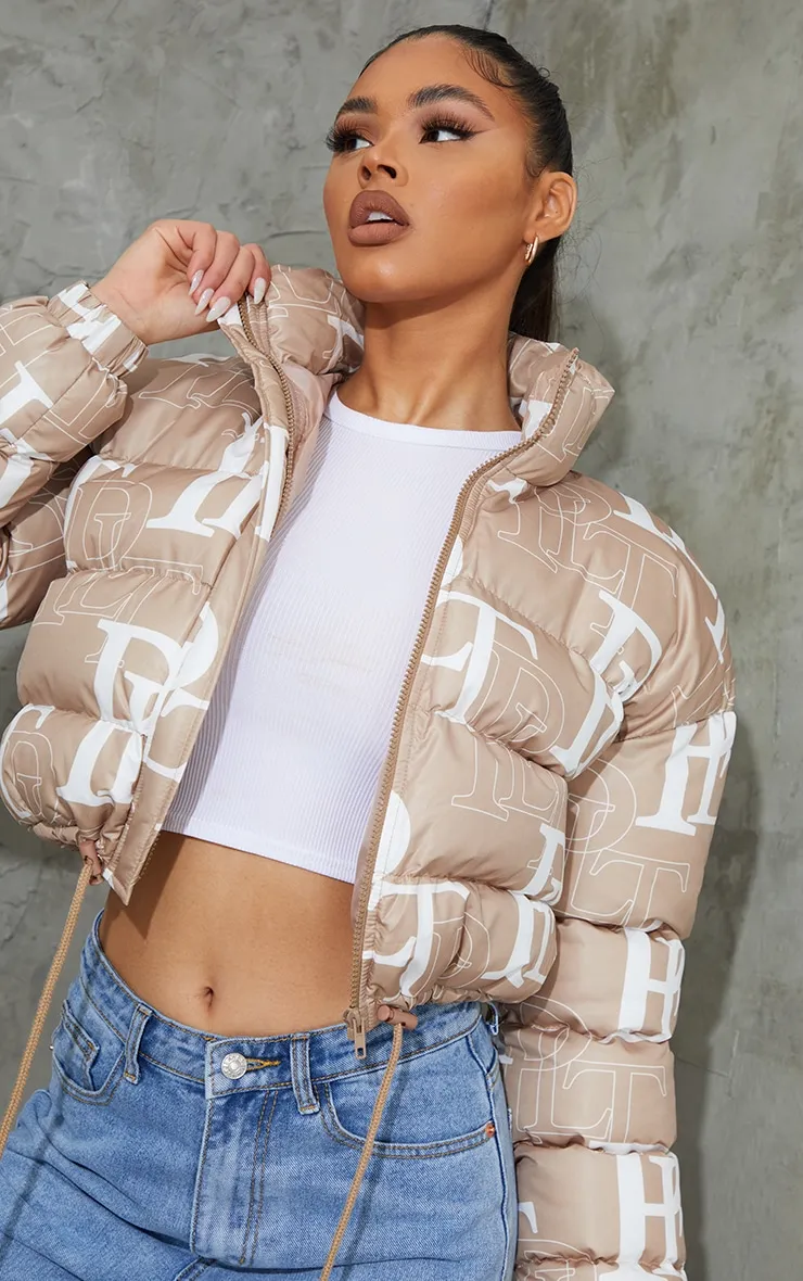 PRETTYLITTLETHING Stone Crop Puffer Jacket sold by Pretty Little Thing product image thumbnail 4