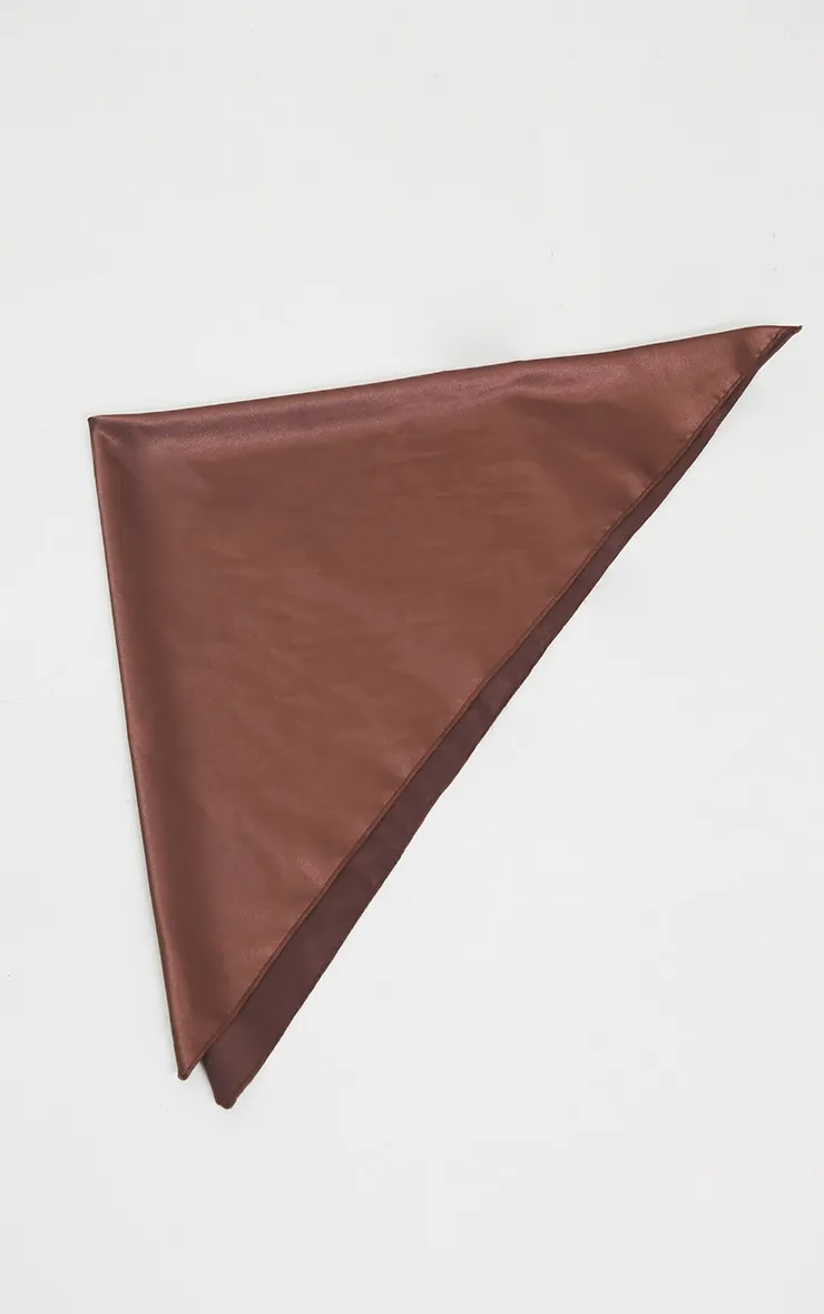 Chocolate Satin Bandana sold by Pretty Little Thing product image thumbnail 2