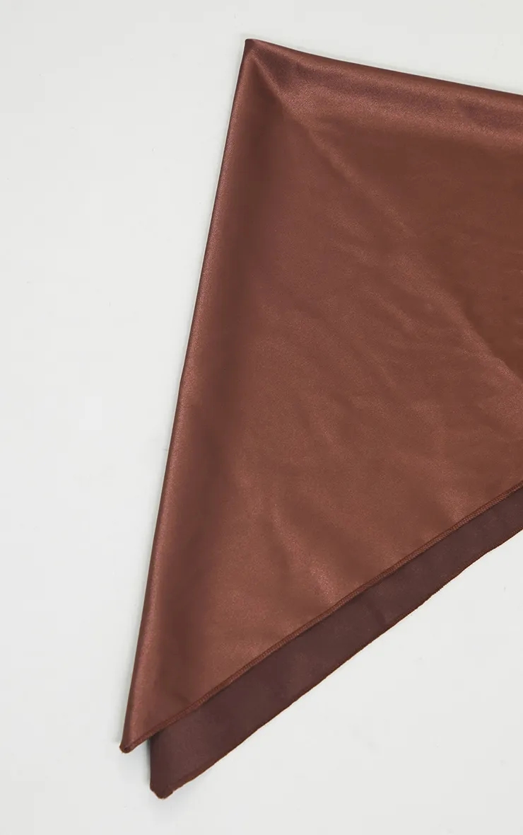 Chocolate Satin Bandana sold by Pretty Little Thing product image thumbnail 3