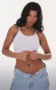 Basic White Cotton Blend Racer Neck Crop Top sold by Pretty Little Thing