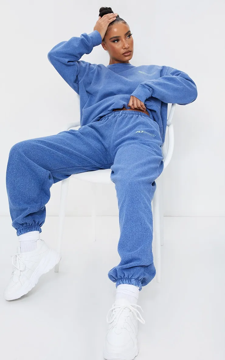 PRETTYLITTLETHING Blue Oversized Sport Sweatshirt sold by Pretty Little Thing product image thumbnail 3