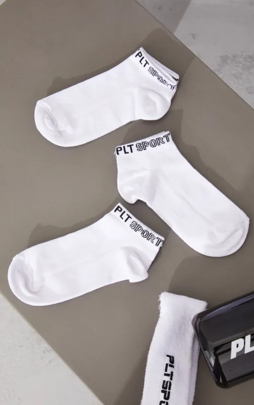 PRETTYLITTLETHING White 3 Pack Sport Ankle Socks sold by Pretty Little Thing