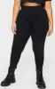 Basic Plus Black High Waisted Jersey Leggings sold by Pretty Little Thing