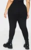 Basic Plus Black High Waisted Jersey Leggings sold by Pretty Little Thing