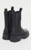Black Wide Fit Extreme Chunky Sole Calf High Chelsea Boots sold by Pretty Little Thing